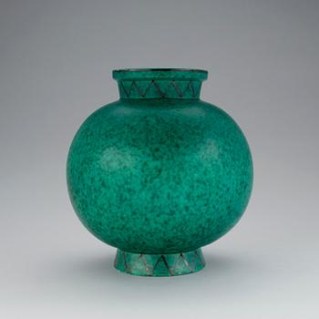 VAS, stengods, "Argenta", Wilhelm Kåge, Gustavsberg, 1950/60-tal.