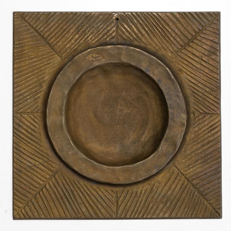 Svensk Metalldesign, väggplaketter, 4 st, brons.