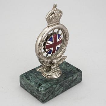 BILKYLARPRYDNAD, metall, Elkinston & Co Ltd, England, 1900-talets första hälft.