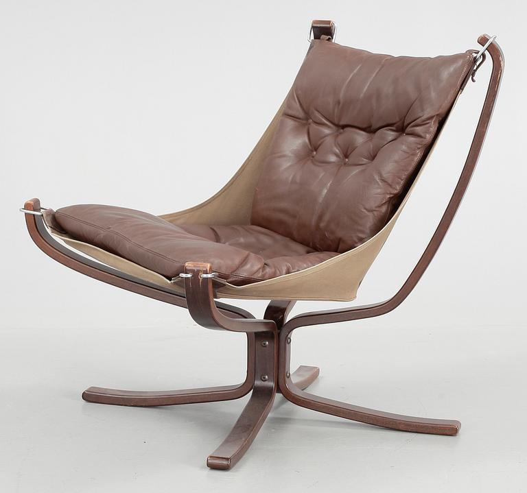 FÅTÖLJ, "Falcon chair", Sigurd Russel, Vatne möbler, Norge, 1900-talets andra hälft.