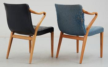 KARMSTOLAR, 2 st, Axel Larsson för Bodafors, formgiven 1935.