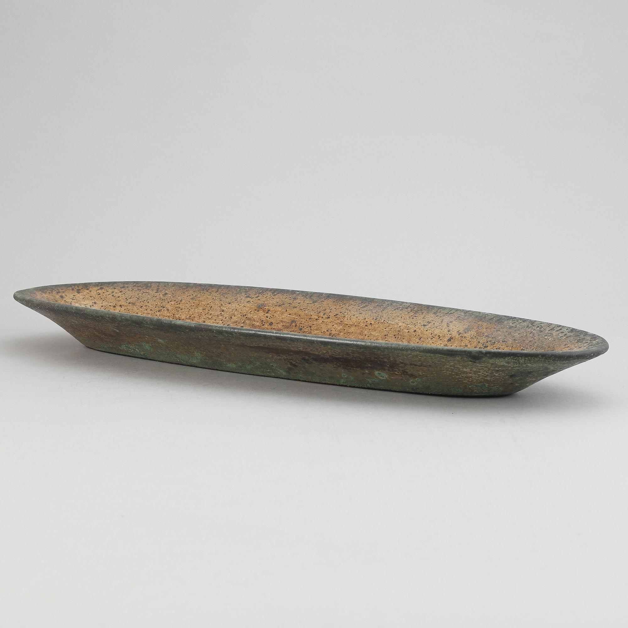 Hans Hedberg, a faience dish, Biot, France.