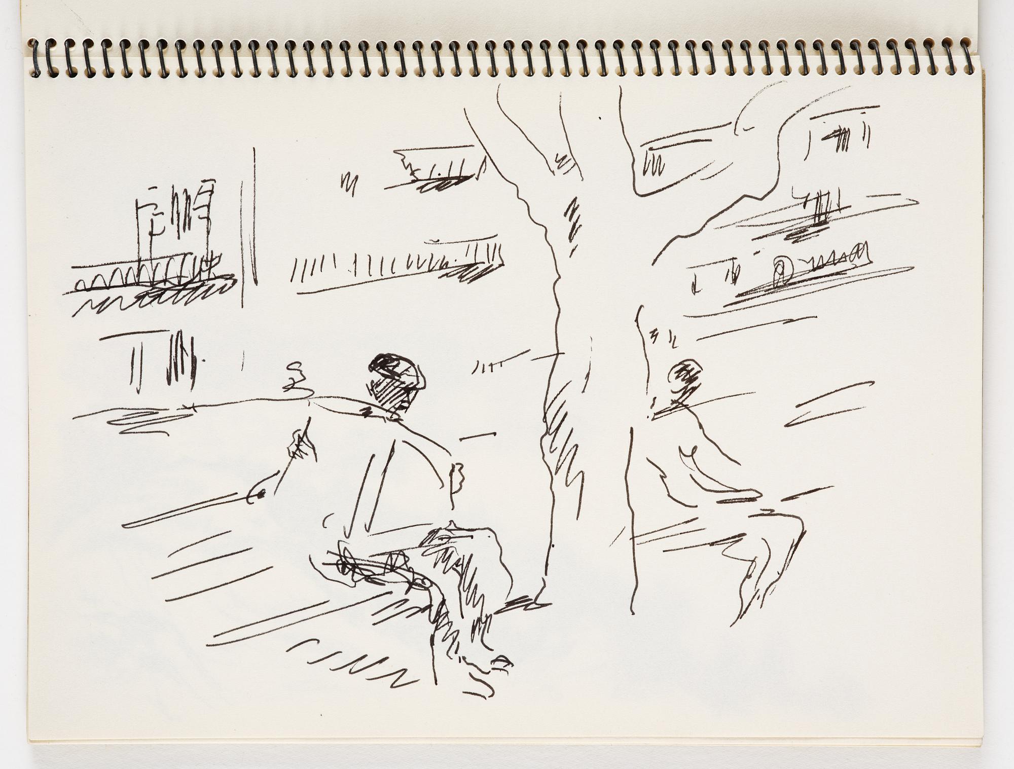 Lotte Laserstein, 4 skissböcker med blyertsteckningar.