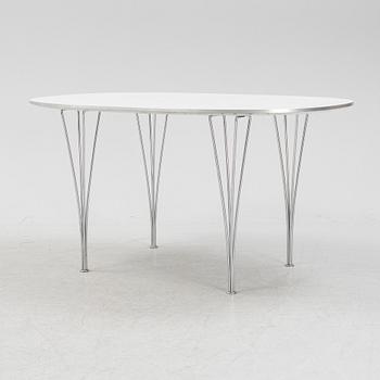 Bruno Mathsson & Piet Hein, matbord, "Superellips", Fritz Hansen, Danmark.