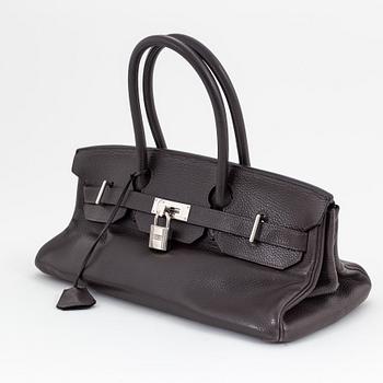 Hermès, a chocolate brown Clemence leather 'JPG Shoulder Birkin Bag', 2006.