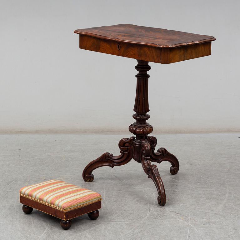 A Neo-Rococo 19th century sewing table.