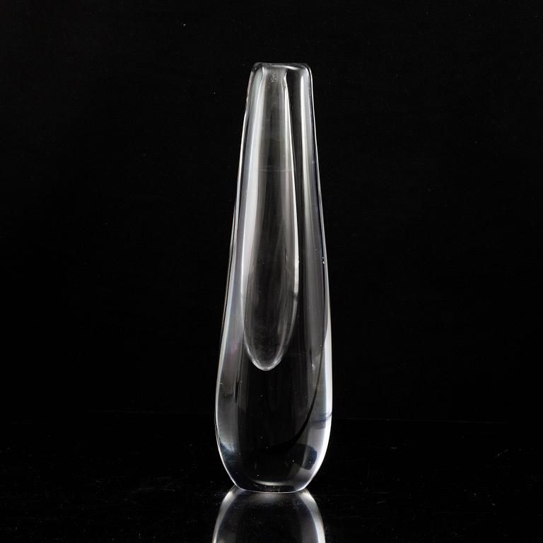 VICKE LINDSTRAND, probably, a glass vase, Kosta 1950-60's.