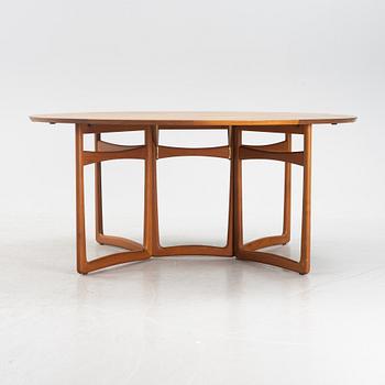 PEter Hvidt & Orla Mølgaard Nielsen, a teak dining table, France & Son, Denmark, mid 20th century.