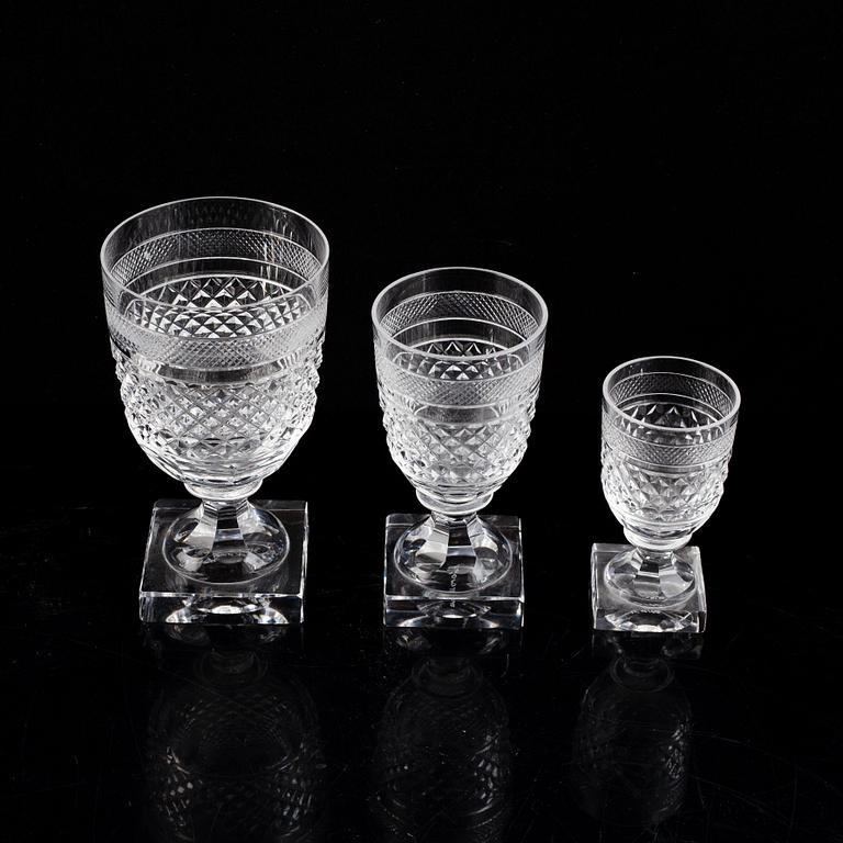 Elis Bergh, a part 'Kent' glass service, Kosta Boda (48 pieces).