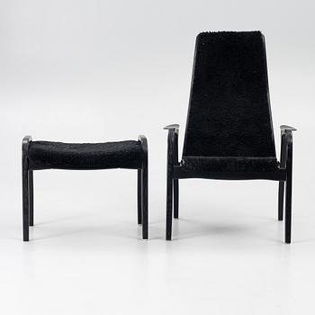 Yngve Ekström, a 'Lamino' easy chair with foot stool, Swedese 2010.