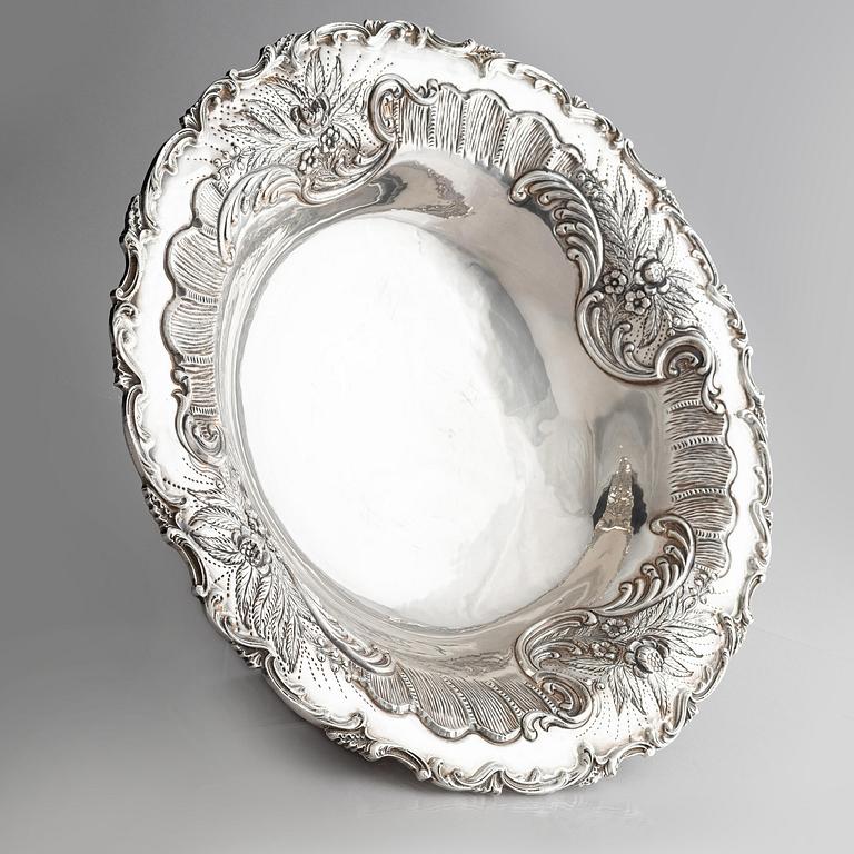 Lale Silverware & Co Ltd, praktskål, sterling silver, Istanbul, Turkiet 1900-tal. Nyrokoko.