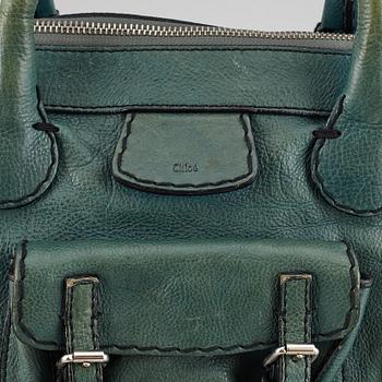 CHLOÉ, a green leather bag.