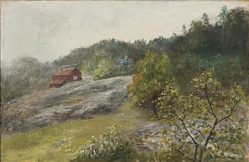 Olof Hermelin, "Regnig dag på Långängen" (på våren).