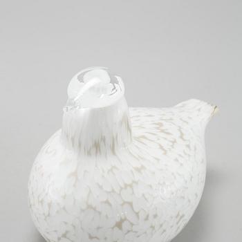 FÅGLAR, 2 st, glas, Oiva Toikka, Nuutajärvi, Iittala, 1900-talets andra hälft,