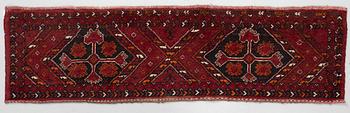 Prayer rug, Saff, approx. 153 × 43 cm.