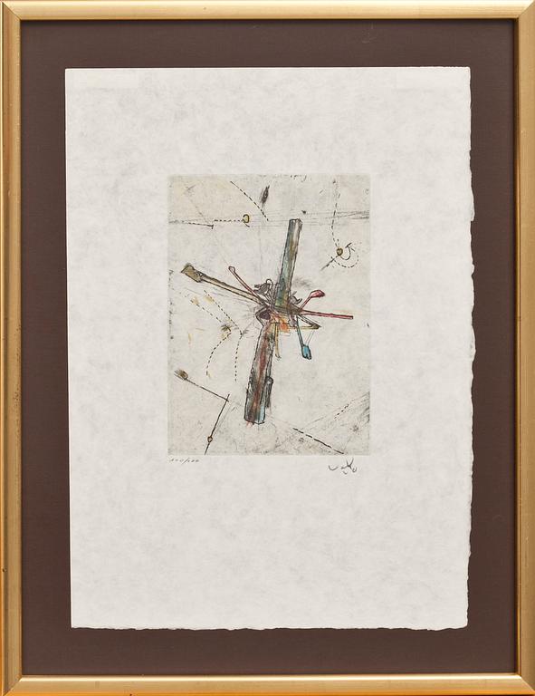 ROBERTO MATTA, färgetsning, signerad o numrerad 100/100.