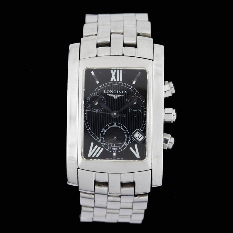 ARMBANDSUR, herr, Longines, Dolce Vita, kronograf, ref L5 656 4, quartz, cal 538, stål.