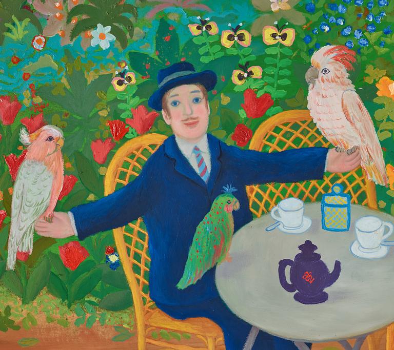 Lennart Jirlow, A man with parrots.