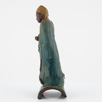 A roof tile figure of an immortal, Ming style, China 19th century.