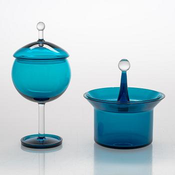 Nanny Still, lasiston osia, 12 kpl, "Harlekiini", Riihimäen Lasi Oy.