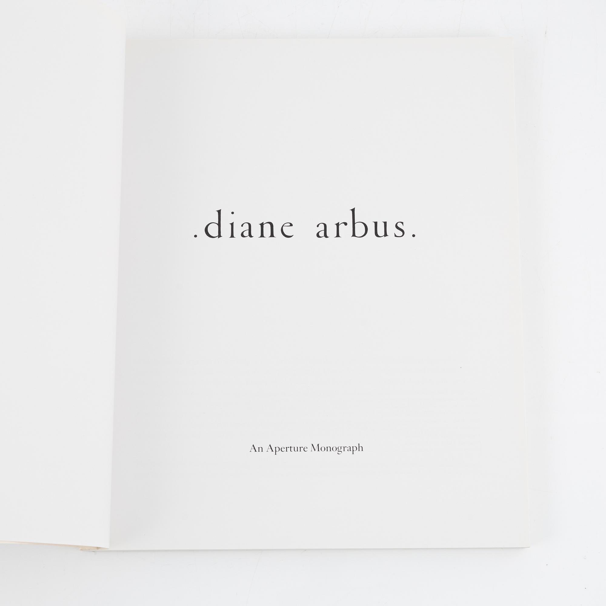 Diane Arbus, 3 photobooks.