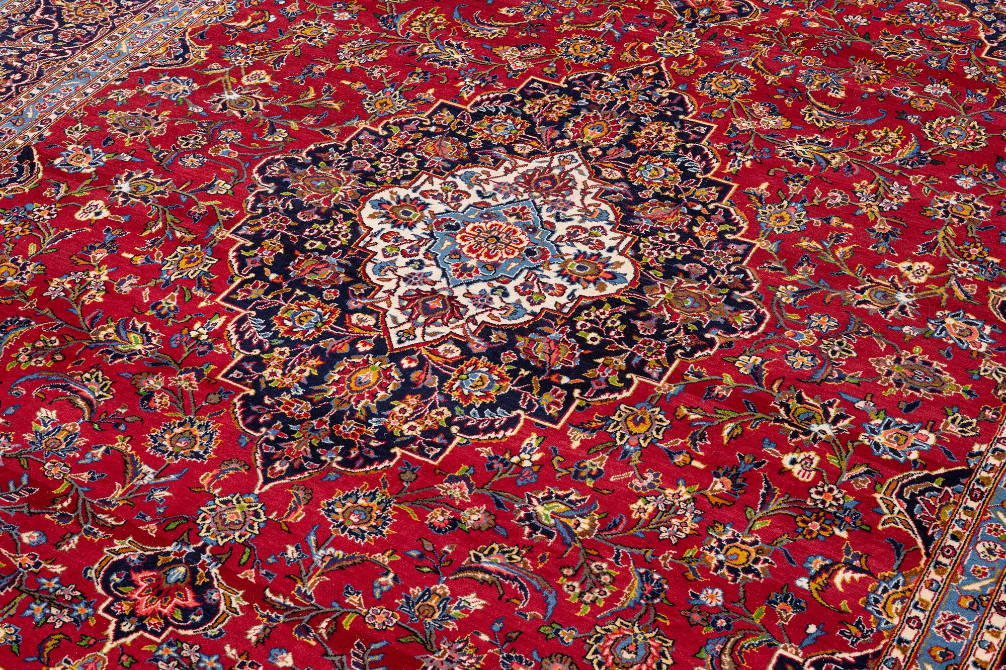 Rug, Keshan, approximately 400 x 304 cm.