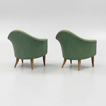 Kerstin Hörlin-Holmquist, a par of 'Lilla Adam' armchairs, Nordiska Kompaniet, Nyköping.
