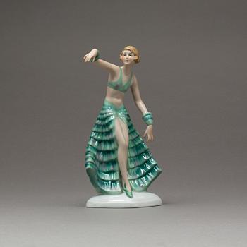 FIGURIN, porslin, Bock Wallendorf, 1900-tal.