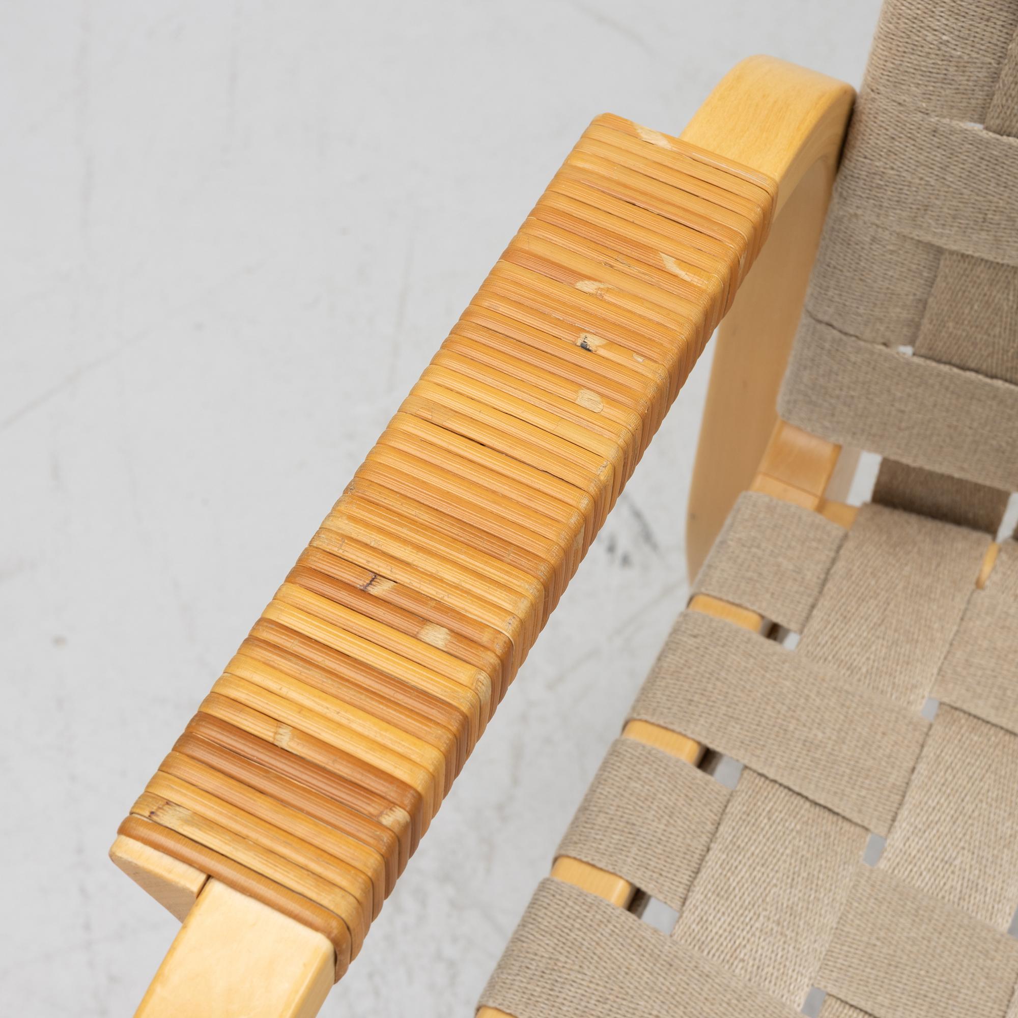 Alvar Aalto, Armchairs, 4 pcs, model 45, Artek, Finland.