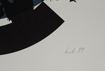 RAUL MEEL, färgserigrafi, signerad -89 och numrerad 5/50.