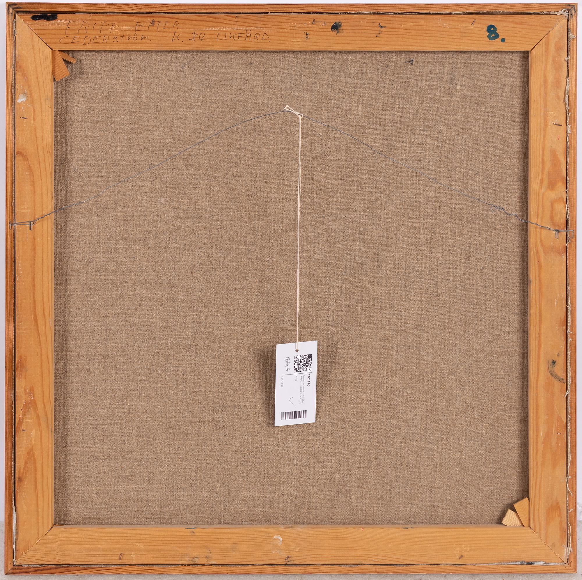 Gunnar Johnsson, 'Fritt efter Cederström K XII likfärd'.