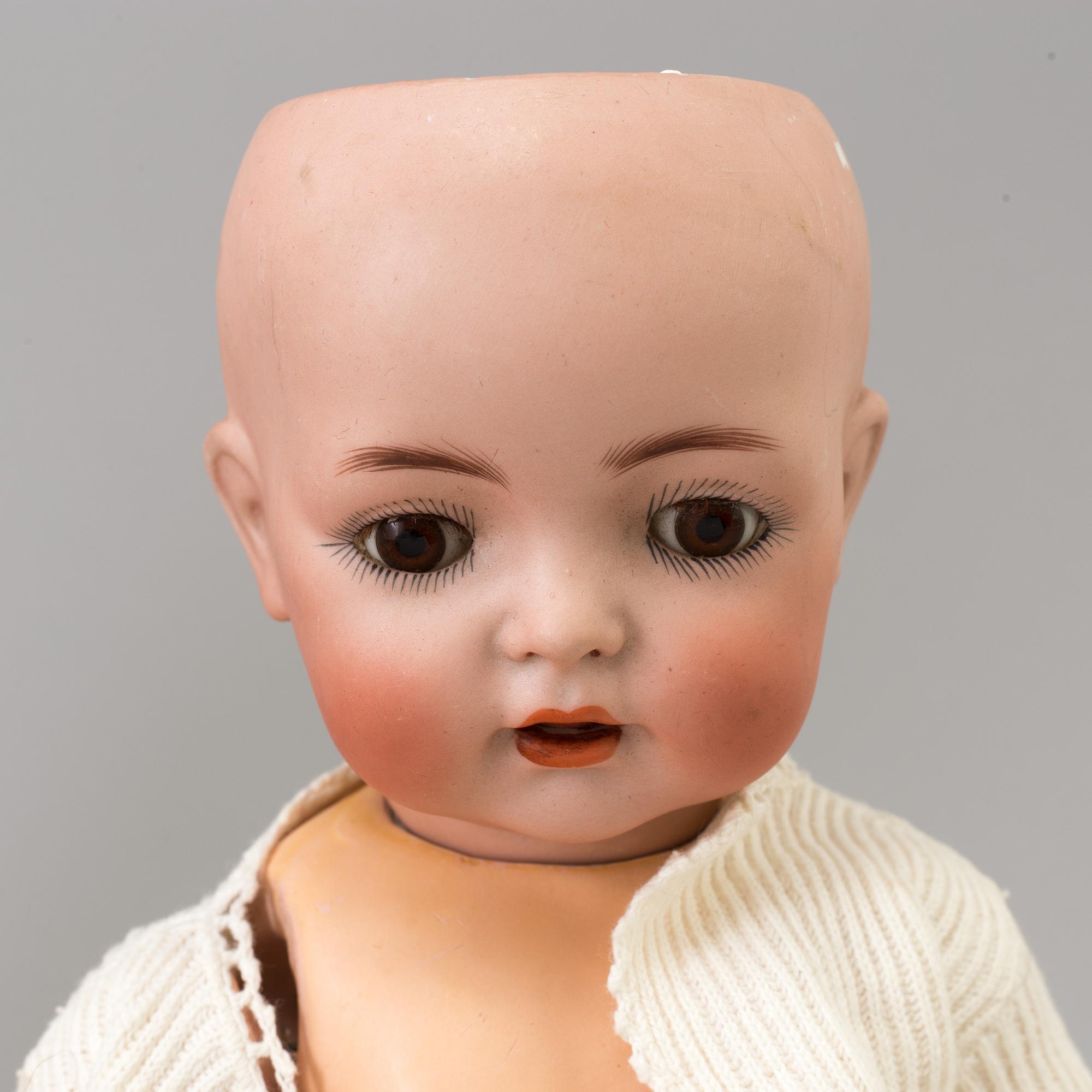 BISKVIDOCKOR, 2 st, Franz Schmidt & Co & Simon & Halbig, Tyskland, 1900-talets början.