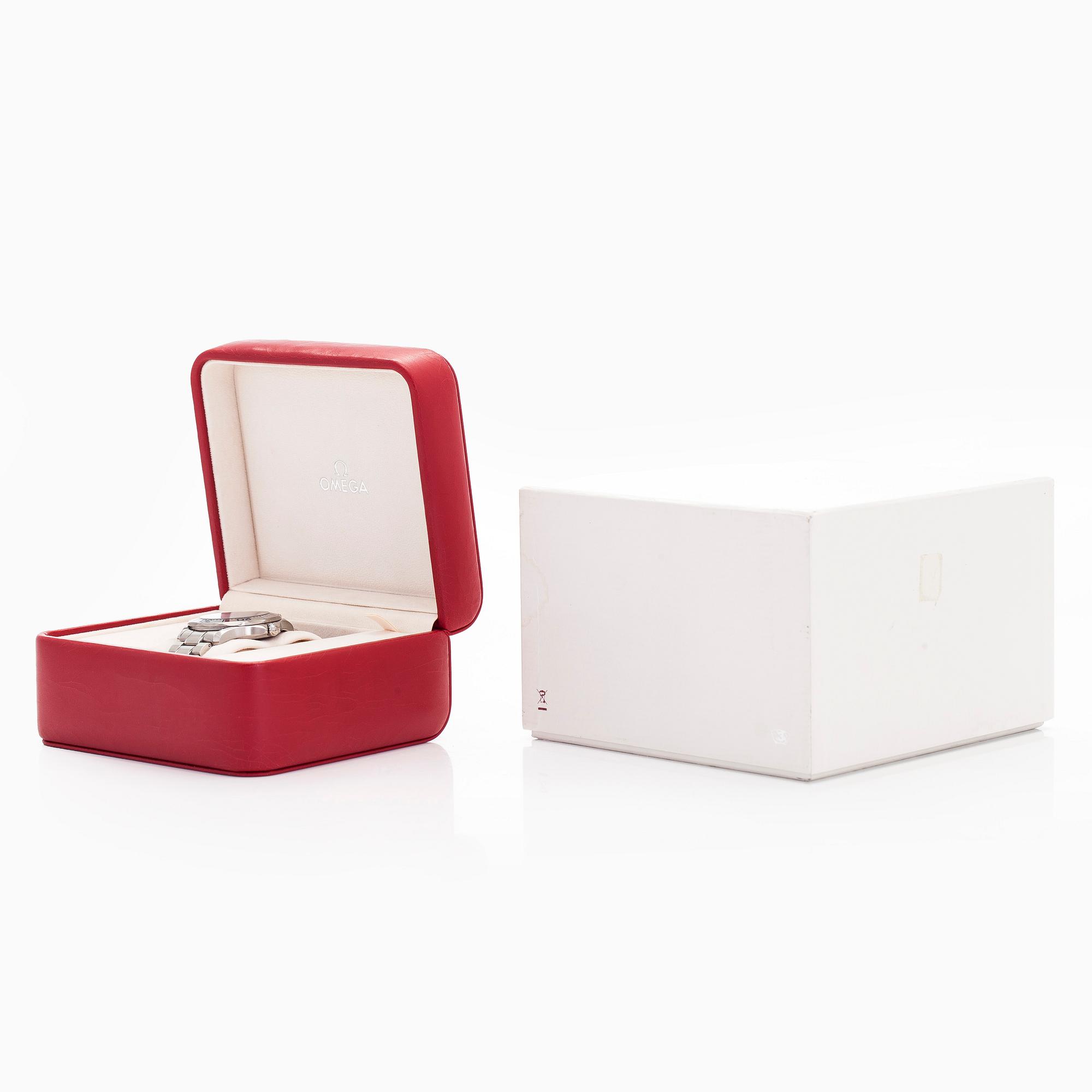 Omega, Seamaster, "Electric Blue", wristwatch, 41.5 mm.