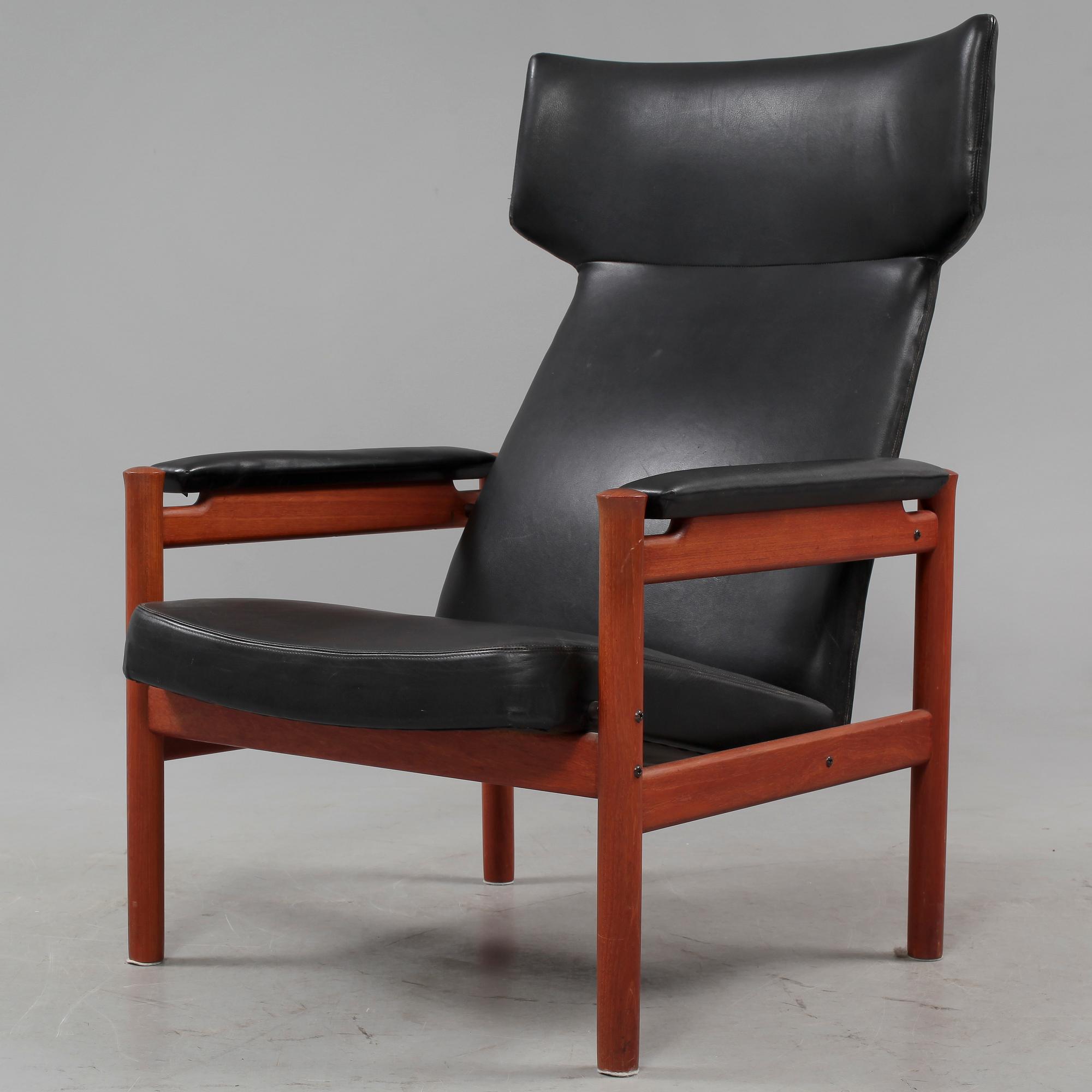 FÅTÖLJ, "4365", Sören Hansen för Fritz Hansen, modellen formgiven 1963.