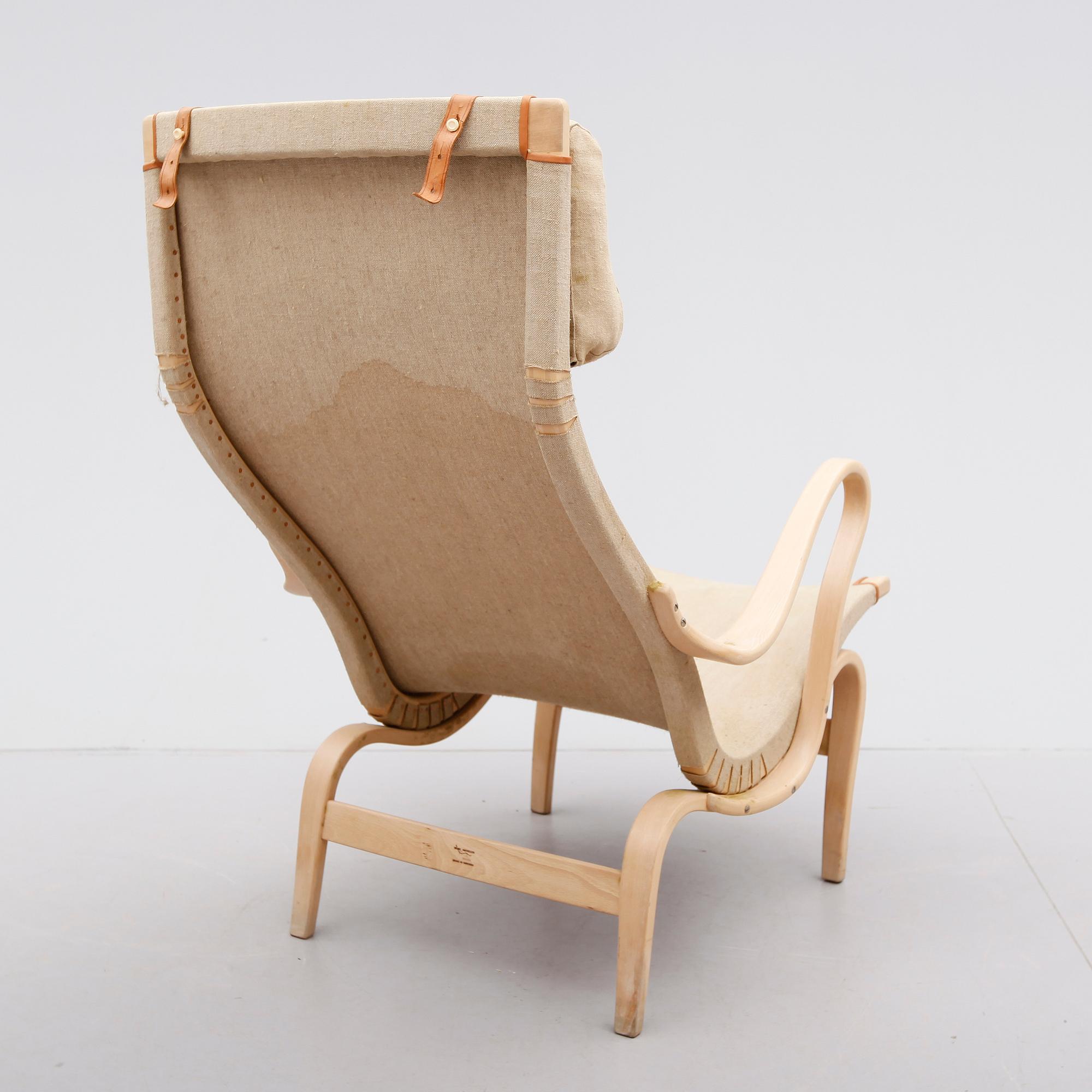 FÅTÖLJ, "Pernilla", Bruno Mathsson, Värnamo, 1969.