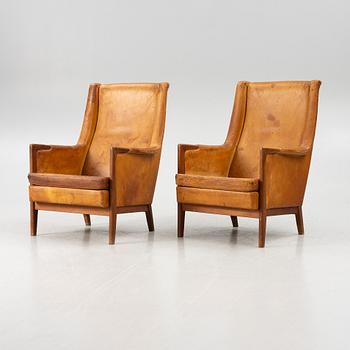 Karl Erik Ekselius, a pair of lounge chairs, "F122", JOC Möbel, 1950s/60s.