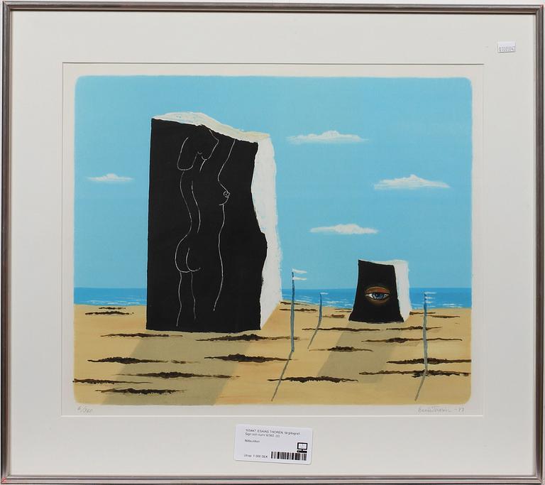 ESAIAS THORÉN, färglitografi. Sign och numr 6/360.