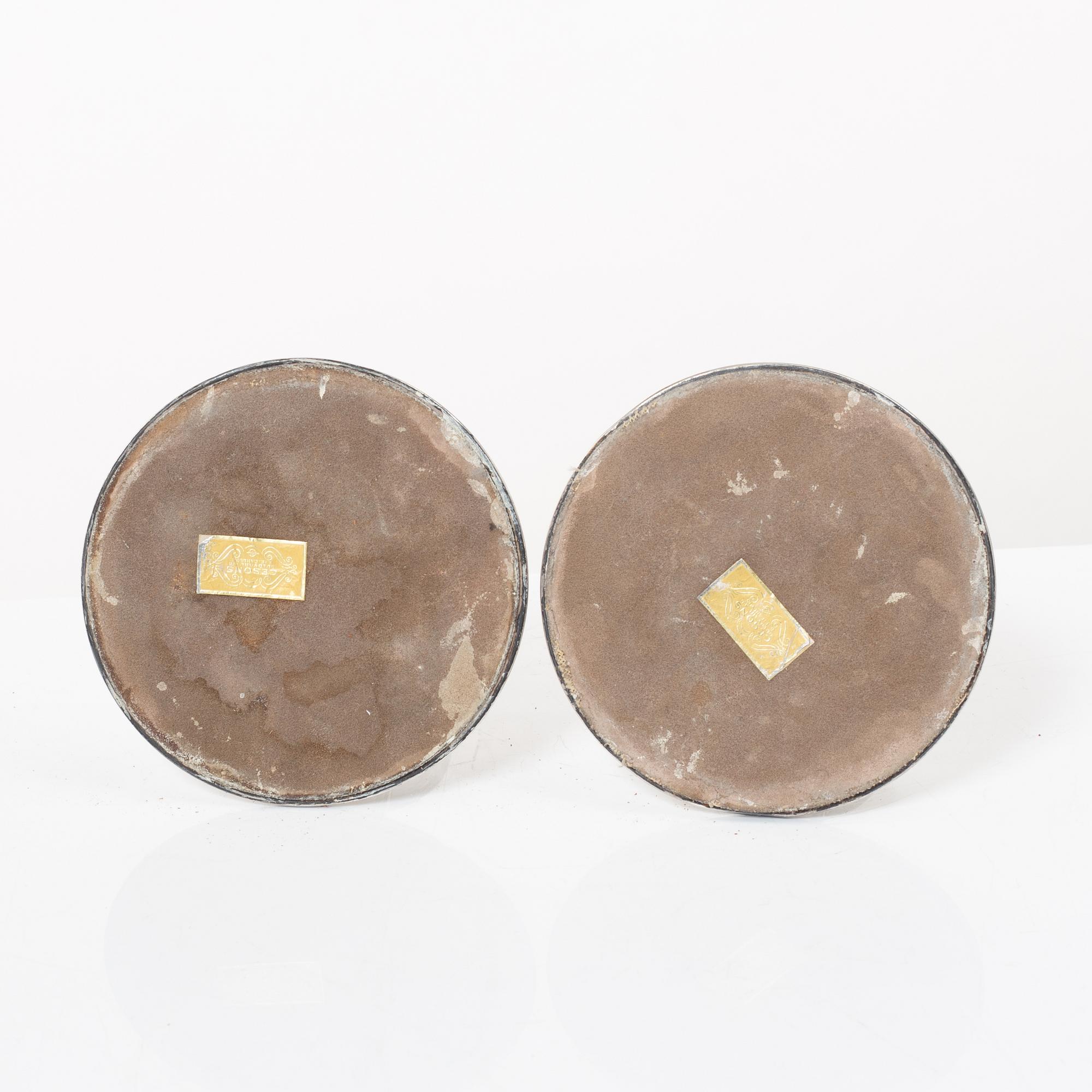 Candelabra, 2 pairs, K&EC/Ceson, Gothenburg, 1956-78.