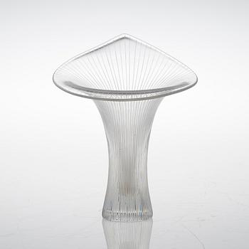 A CHANTARELLE GLASS VASE.