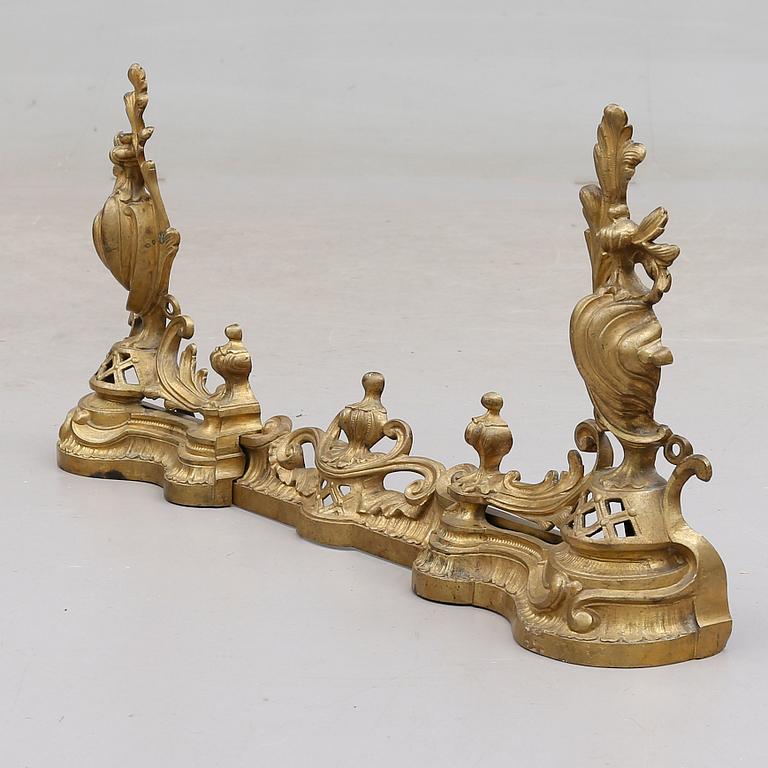 BRASSTÄLL, brons, rokokostil, 1800-tal.