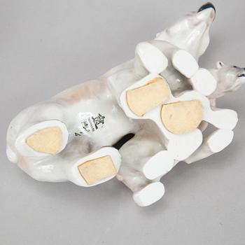Dahl Jensen, three porcelain polar bears, Denmark.