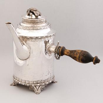 A COFFEE POT, silver. Carl Johan Westrell, Loviisa Finland 1784.