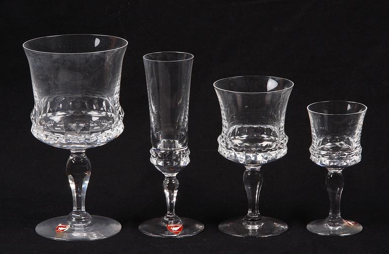 GLASSERVIS, 43 delar, "Silvia", Ingeborg Lundin, Orrefors.
