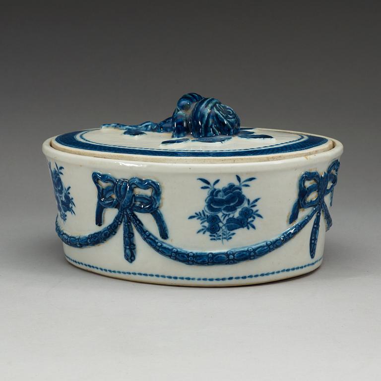 PASTEJFORM med LOCK, kompaniporslin. Qing dynastin, Qianlong (1736-95).