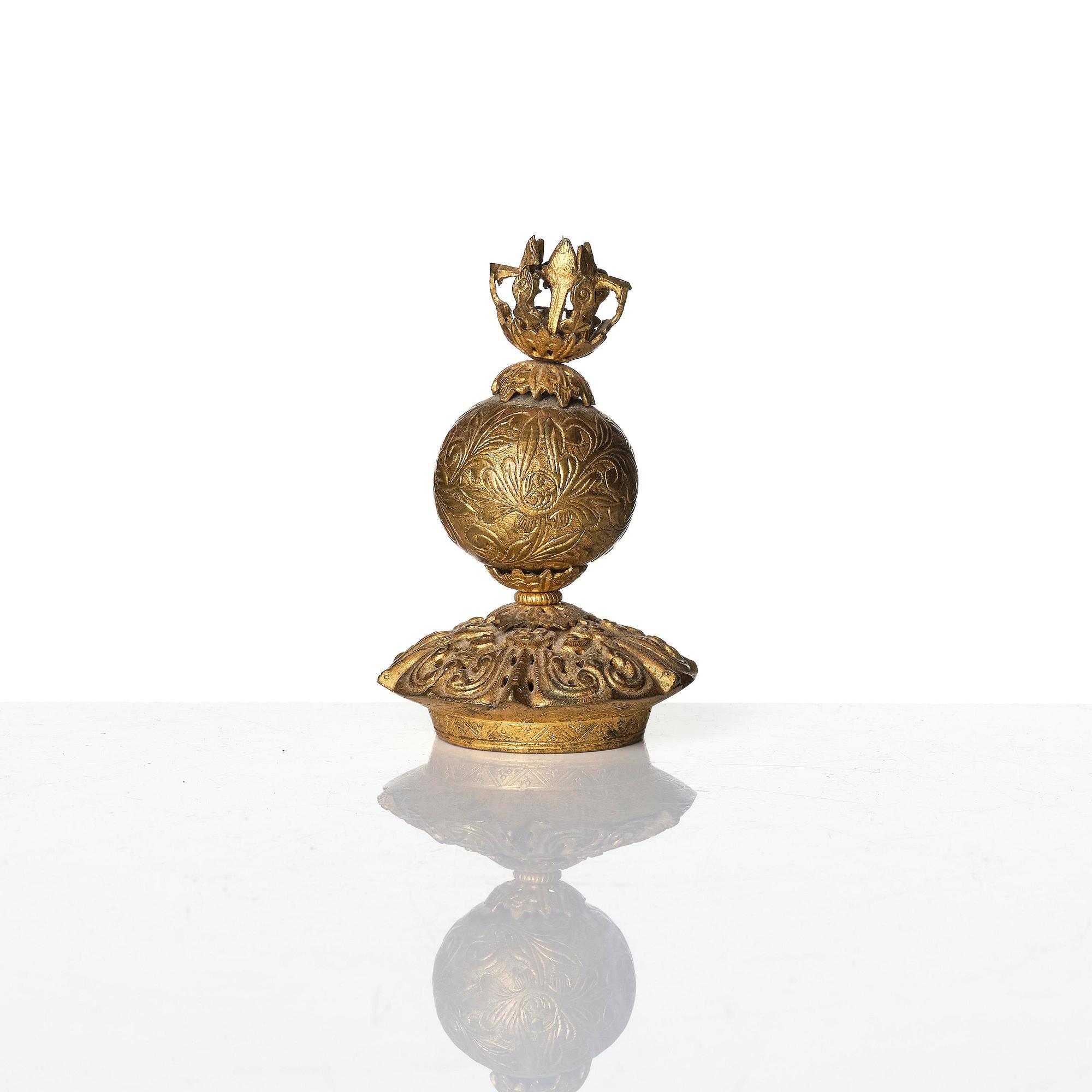 A group of 16 gilt-metal mandarin insignias, Qing dynasty, 19th century.