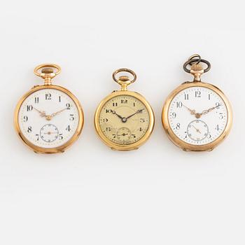 Mormorsur, 3 st, 14K/18K guld.