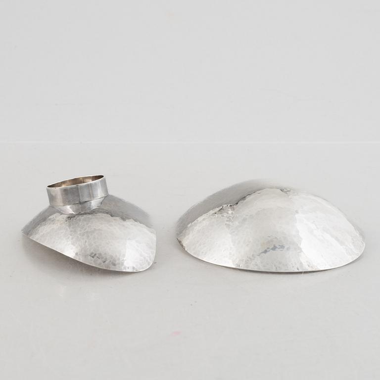 Two small bowls, silver, Stamped BL Gothenburg 1963.