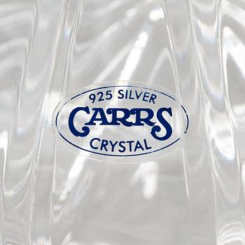 Carr's Ship's Decanter, cut crystal with a sterling silver collar, Sheffield, England 2001.
