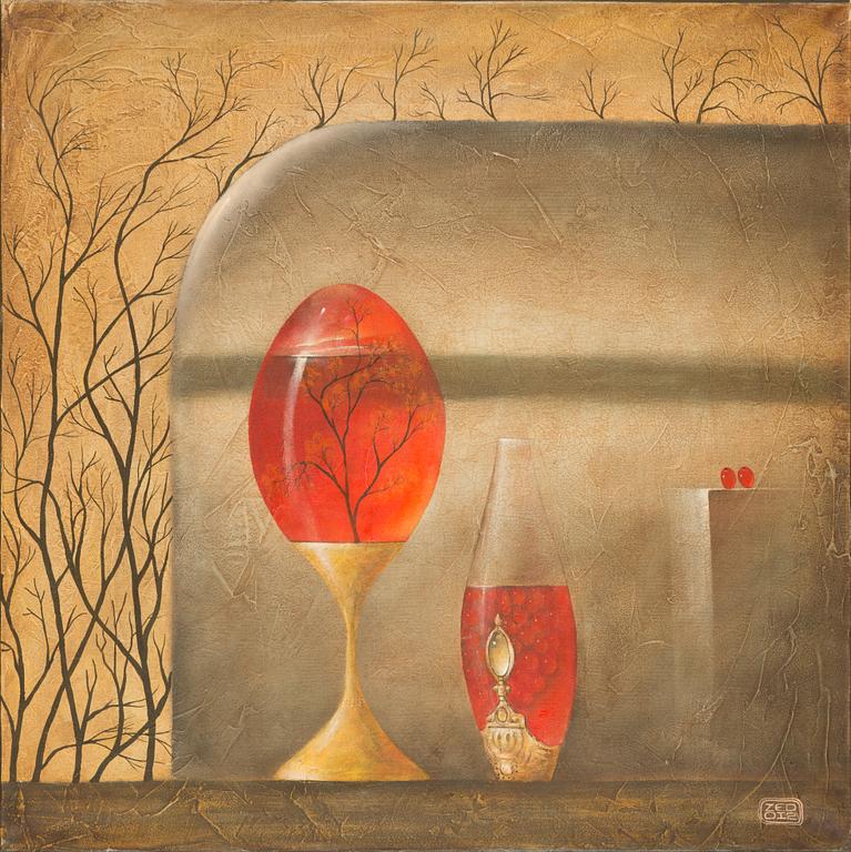 Eduard Zentsik, oil on canvas, signed and dated 2012 verso.