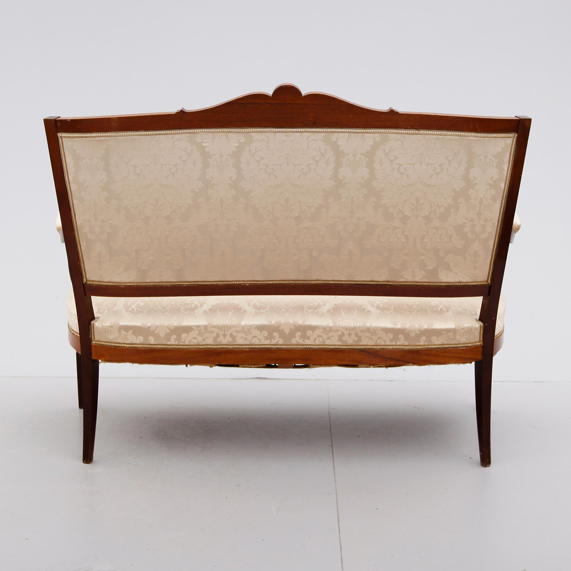 SOFFA OCH 4 STOLAR, Louis XVI-stil, 1900-talets första hälft.